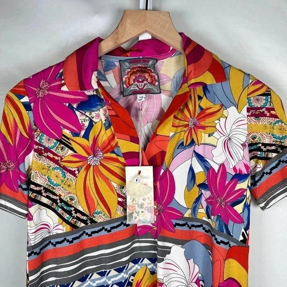 Johnny Was Rachel May Size XXS Top Shirt Blouse Comfort Stretch - Picture 8 of 9